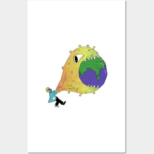 Coronavirus puffer fish disease control Posters and Art